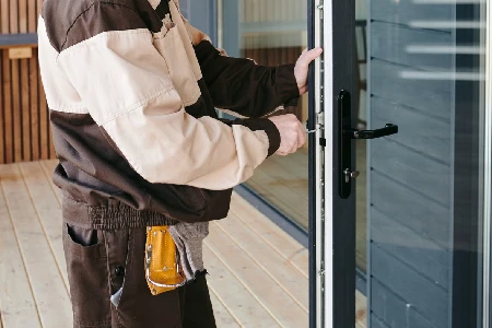 Cleaning And Polishing Glass Door Installation in Joliet, Illinois